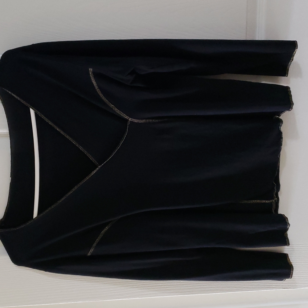 Black fashion blouse large